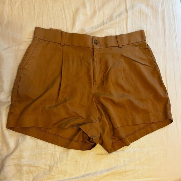 Torrid Linen Blend Shorts - Light Brown 20 - Picture 3 of 10